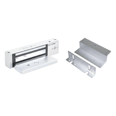 Kit de Control de Acceso / Chapa Magnética 1200 lbs (545 kg) / Montaje Z y L / 12/24 VDC Seleccionable / UL / Interior