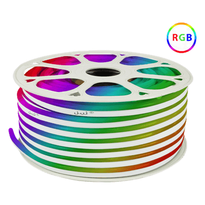 Manguera LED Neón RGB / 50 m (164 ft) / IP65 Interior-Exterior / Corte Cada 100 cm / 300W Máximo / Ángulo de Luz 120° / DC 45-110V JUML-5050-03 JWJ
