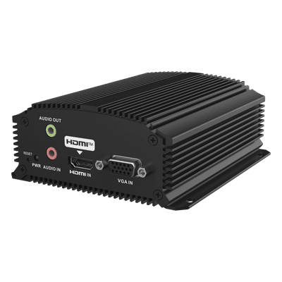 Codificador de Vídeo IP / 4K / H.265 / Entrada HDMI y VGA / Audio / RS-485 / Micro SD 128 GB DS-6701HTHI-4K(B) HIKVISION