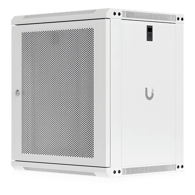 Gabinete Rack 12U / Montaje en Pared / Profundidad 450 mm (17.7") / Puerta Perforada / Ventilación Integrada 50 dB(A) / Paneles con Llave UACC-RACK-12U-WALL-450-P UBIQUITI