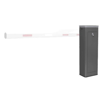 Barrera Vehicular Izquierda / Brazo Recto 8 m (26.2 ft) o Articulado 6 m (19.7 ft) / Apertura 6 s / 150 Ciclos/Hora / Corona LED Semaforizada / 110V XBS-8003-L ACCESSPRO