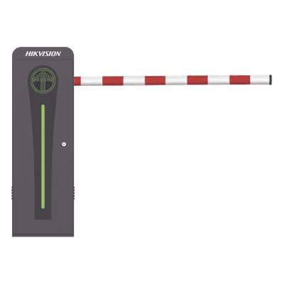 Barrera Vehicular / Brazo Abatible 4 m (13.1 ft) / Motor Brushless 24 VDC / 360 Ciclos por Hora / Semáforo Rojo-Verde / Control por Bluetooth KT-320-ABAT(4MR) HIKVISION