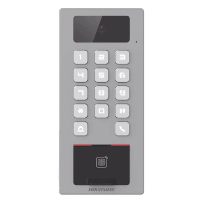 Terminal de Control de Acceso / Videoportero Multiapartamento / 2 Megapixel / IP65 & IK09 / 10,000 Huellas / 100,000 Tarjetas / PoE / 2 Relays / Wi-Fi