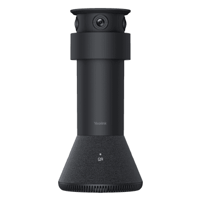 Cámara de Videoconferencia / Triple Cámara 8MP 4K / Cobertura 360° / Audio Inteligente 6+1 Micrófonos / Alcance de Voz 6 m (19.7 ft) / Diseño Cilíndrico Compacto M-TOWER YEALINK