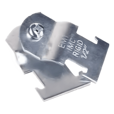 Abrazadera Unicanal / 1 1/2" (38 mm) / Galvanizada / Espesor 1.5 mm / Tornillo 1/4" x 1" / Diámetro Exterior 48.2 mm PST-SC-150 PRECISION