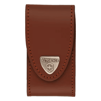Funda de Piel / Cierre Velcro / 10 cm Alto / 0.1 kg / Color Café 500761 VICTORINOX
