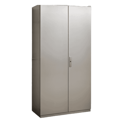 Gabinete de Acero Inoxidable / IP55 / IK10 / 1000 x 2200 x 400 mm (39.4 x 86.6 x 15.7 in) / Capacidad 110 kg / Platina Galvanizada PST10022040INOXT PRECISION