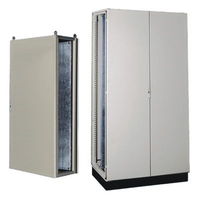 Gabinete de Acero IP55 / Puerta Doble / 1200 x 2000 x 600 mm / IK10 / Carga 110 kg / Placa Trasera 1150 x 1965 mm PST12020060AT PRECISION