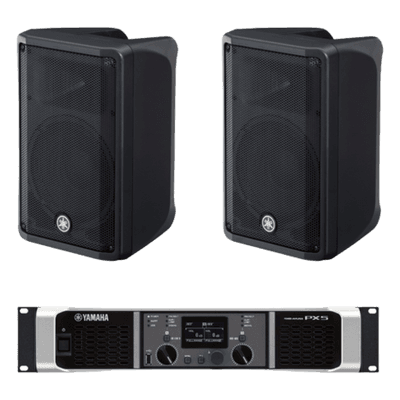 Kit de Refuerzo Sonoro / 2 Bocinas 2 Vías 10" / Amplificador Clase D 2x800W a 4Ω / Respuesta 50 Hz - 20 kHz / Conectores Speakon NL4 y XLR CBR10KIT/PX YAMAHA