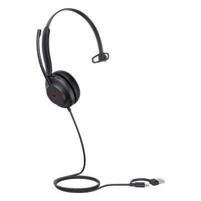 Diadema USB / Mono / Cancelación Activa de Ruido / Altavoz 35 mm / Busylight Automático / Certificación Teams UH35-MONO-TEAMS-USB-C/A YEALINK