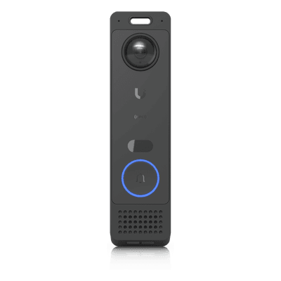Video Portero IP / Dual Cámara 5 MP + 8 MP / Audio Bidireccional / IR 5 m (16.4 ft) / Detección Inteligente y Reconocimiento Facial / NFC / PoE+
