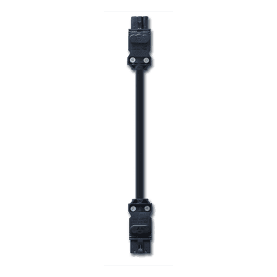Cable de Unión para Lámparas LED / Conexión Daisy Chain hasta 4 Unidades / 60 cm / 3 Polos / Voltaje Universal 100-240V AC / Sistema Clic sin Herramientas