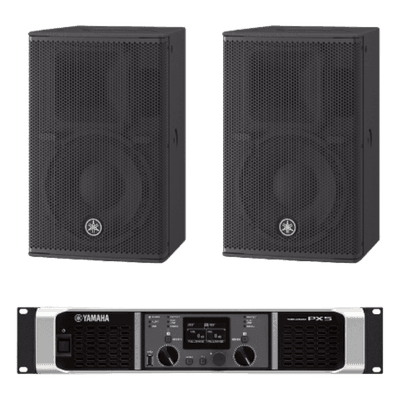 Kit de Refuerzo Sonoro / 2 Bocinas Pasivas 2 Vías 10" / Amplificador Clase D 800W a 4Ω / Respuesta 55Hz-20kHz / 32.8ft-65.6ft Cobertura CHR10KIT/PX YAMAHA
