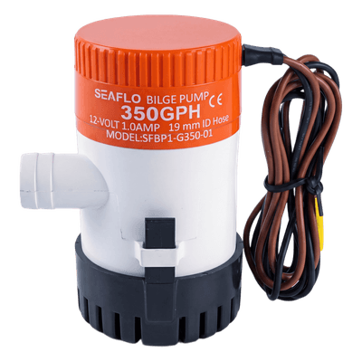 Bomba de Achique / 350 GPH (1325 LPH) / 12V CD / Anti-Airlock / Sellos Herméticos / Filtro Removible SFBP1-G35-01 SEAFLO