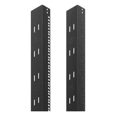 Ángulo de Rack / 19 pulgadas / Ajuste 2000 mm (6.56 ft) / Acero 2.66 mm / Negro PRA1920THL1 HOFFMAN