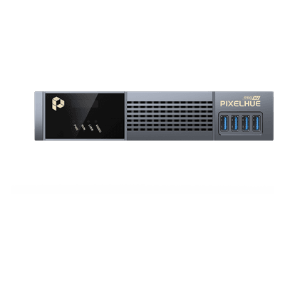 Procesador AVoIP / Transmisión Dual-Streaming / Codificador y Decodificador Integrado / Latencia 2 ms / KVM 8 Pantallas / PoE+ / 1G Ethernet + Fibra SFP PD3-2K PIXELHUE