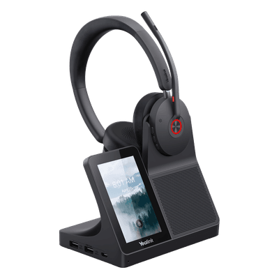 Estación de Trabajo Inalámbrica DECT / Pantalla Táctil 4" / Bluetooth 5.3 / ANC Híbrida / Alcance 185 m (606.9 ft) / Hub USB WH68-WORKSTATION YEALINK