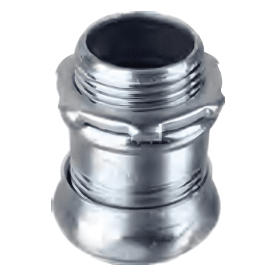 Conector de Compresión / Acero Galvanizado / 1/2" (13 mm) / Pared Delgada / UL Listed