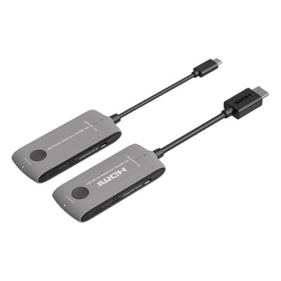 Extensor HDMI Inalámbrico / 4K@60Hz / Type-C / Wi-Fi 6 / 5 GHz / 20 m (65.6 ft) / HDCP 2.2 / 18 Gbps / 16:1 TX-RX TT488TYPECV2.0 EPCOM TITANIUM