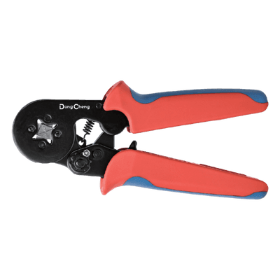 Pinza de Crimpado / Trinquete 6" / Rango 26-8 AWG (0.25-10 mm²) / Acero al Carbono / Mordazas Hierro-Níquel / Mango PVC Antideslizante