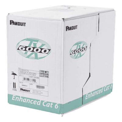Cable UTP / Categoría 6 Mejorado / 23 AWG / 305 m (1000 ft) / 4 Pares / PVC CM / Bobina Reelex PUC6004IG-ME PANDUIT