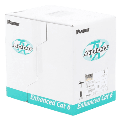 Bobina de Cable UTP / Cat 6A Mejorado / 23 AWG / 305 m (1000 pies) / 4 Pares / PVC CM / Reelex / Blanco PUC6004WH-ME PANDUIT