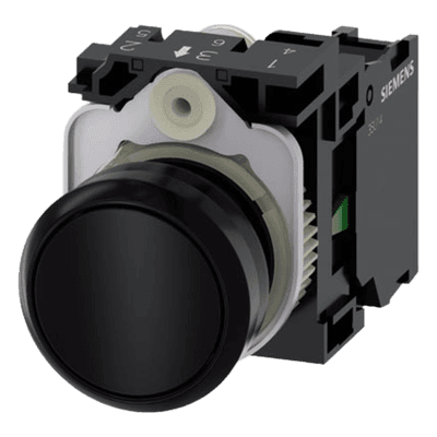 Botón de Mando Industrial / 22 mm / IP69K / Contacto NA / -25°C a +70°C / 10 Millones de Ciclos 3SU11000AB101BA0 SIEMENS