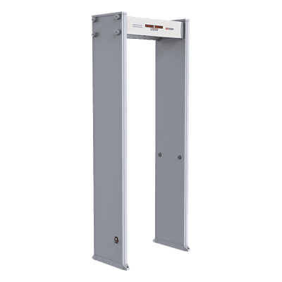 Arco Detector de Metales / 6 Zonas de Detección / Precisión Moneda 25 mm / 255 Niveles Sensibilidad / Contador de Personas por Infrarrojos / Indicación LED ISD-SMG106C HIKVISION