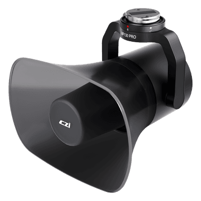 Altavoz de Largo Alcance para Drones / 130 dB / Alcance 700 m (2296.6 ft) / Luz de Advertencia Multicolor / Transmisión en Vivo y TTS / Compatible DJI Matrice M300/M350/M400 MP130PRO CZI