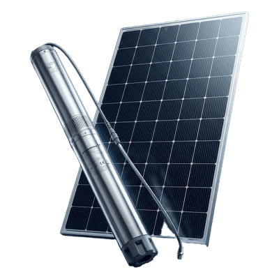Kit de Bombeo Solar / Bomba Sumergible / 4 Paneles Solares LR772HVH645M / Inclinación 20° / Orientación Sur / Hemisferio Norte
