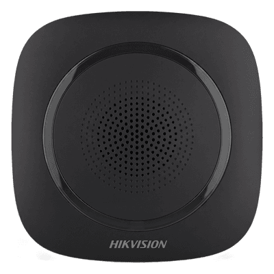 Sirena Inalámbrica Interior / 110 dB / Estrobo Azul / 433 MHz / AES-128 / 3 Tipos de Alarma DS-PS1-I-WB(B)/BLACK HIKVISION