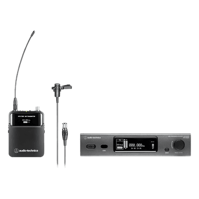 Sistema Inalámbrico / Banda DE2 470-529 MHz / 40 Canales Simultáneos / Alcance 100 m (328 ft) / True Diversity / Body-Pack con Lavalier Cardioide ATW-3211/831DE2 AUDIO-TECHNICA