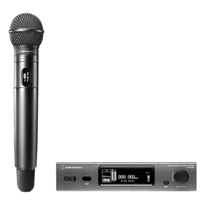 Sistema Inalámbrico UHF / Receptor Red / Micrófono Mano / True Diversity / 40 Canales / 100 m (328 ft) / 470-529 MHz ATW-3212NC510DE2 AUDIO-TECHNICA