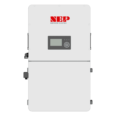Inversor Híbrido / 12 kW / 3 MPPT / 18000 W PV / 48 V Batería / 120-600 V PV / 250 A Batería / 200 A AC / Eficiencia 97.5% / NEMA 4X / Wi-Fi / LCD Táctil BDH12KSPLB NEP