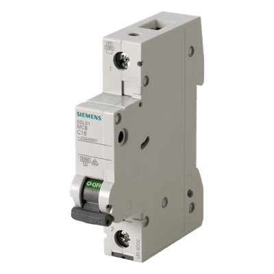 Interruptor automático magnetotérmico / 1 polo / 2 A / Curva C / 6 kA / 400 V 5SL61027CC SIEMENS
