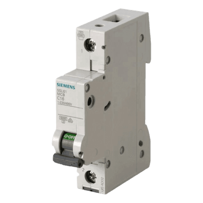 Interruptor magnetotérmico / 1 polo / 4 A / 6 kA / Curva C / Montaje DIN 5SL61047CC SIEMENS