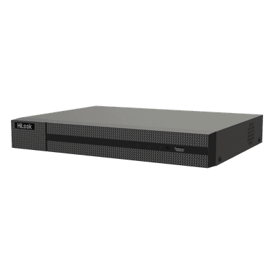 DVR Pentahíbrido / 16 Canales TurboHD + 8 Canales IP / 5 Megapixel Lite / Audio Bidireccional / H.265+ / 1 Bahía de Disco Duro / Salida Full HD