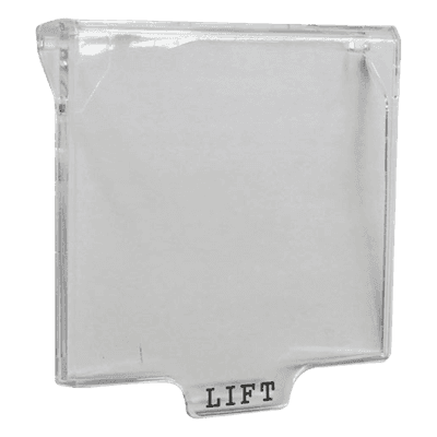Cubierta para pulsador de alarma / Resistente a la intemperie / Compatible EC0020 e IC0020 / Tapa transparente WCP0020 INIM ELECTRONICS