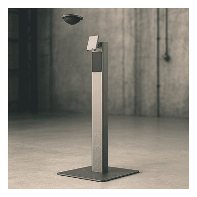 Soporte de Piso / Estructura Metálica / Base de Placa Pesada 15.1 kg (33.3 lb) / Peso Neto Stand 5.51 kg (12.1 lb) / 2 Unidades por Paquete FLEX3-LITE-FLOOR-STAND SUNMI