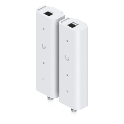 Extensor PoE sobre 2 Hilos / Entrada PoE++ 50V / Salida PoE+ 48V / Alcance hasta 400 m (1312 ft) / Interfaz 10/100 Mbps / HomePlug AV UACC-RETROFIT-POE-2WIRE UBIQUITI