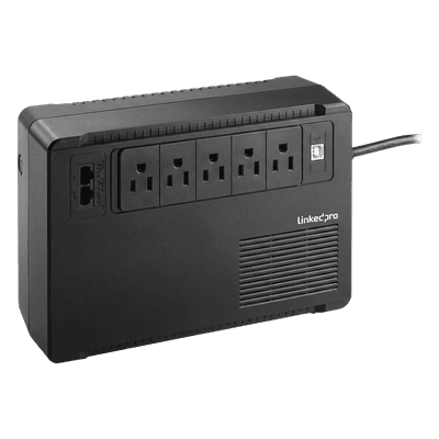 UPS de Escritorio / 750 VA / 375 W / Topología Standby / 8 Tomas NEMA 5-15R / Supresión 890 J / USB 2.4 A LPEVO800 LINKEDPRO BY EPCOM