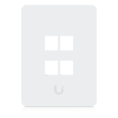 Placa Keystone / 4 Puertos / Superficie Pintable / Montaje 1-Gang / Paquete 4 Piezas UACC-WP-KEYSTONE-V-4P UBIQUITI
