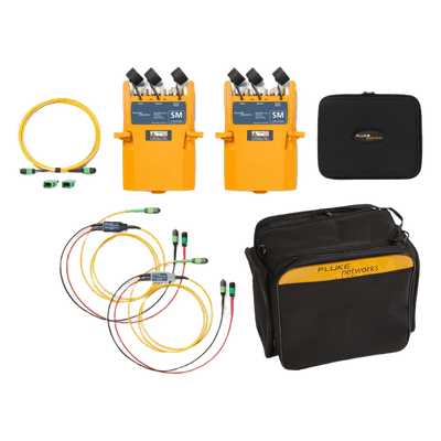Kit de Certificación Fibra Óptica Monomodo / Módulos MPO12 / Adaptadores LC y MPO16 / Cables de Referencia / Maletín de Transporte CFM-S-ADD FLUKE NETWORKS