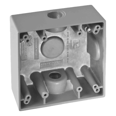 Caja de Conexión a Prueba de Intemperie / Aluminio Die-Cast / 2 Salidas 1/2" / Volumen 492 cm³ / IK09 / NPT RC0482 RAWELT