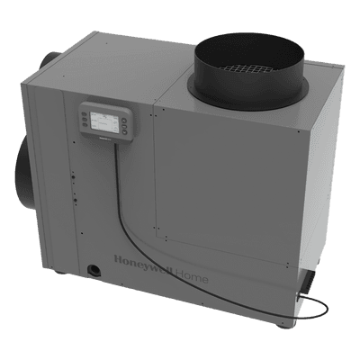 Deshumidificador de Casa Completa / 90 Pints por Día / Ventilación Integrada / Salida Tri-Direccional / Filtro MERV 8 / Sensores de Fuga DHM090R4000/U HONEYWELL HOME RESIDEO