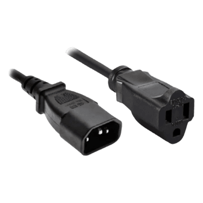 Cable de Alimentación / Conector C14 / Enchufe Estándar US / 60 cm (23.6 in) / Negro / Compatible NEO CB-US3B NEXMOSPHERE