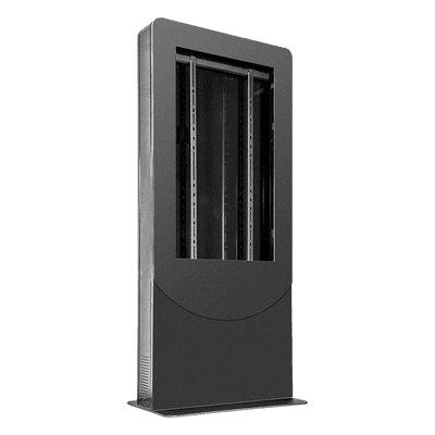 Kiosco Vertical Interior / Pantallas 65" / Profundidad 4" / Base Acero 3/8" / 6 Salidas Supresor UL/cUL / Ventilación Termostática / Puertas Doble Nivel KIPC2565 PEERLESS