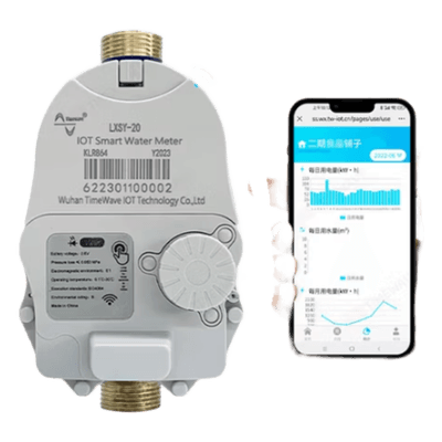 Medidor de Agua IoT / 1/2 Pulgada / LoRaWAN / Válvula Corte / 1.2 MPa / Clase 2 / IP67 TW-LXSY-15 TIMEWAVE