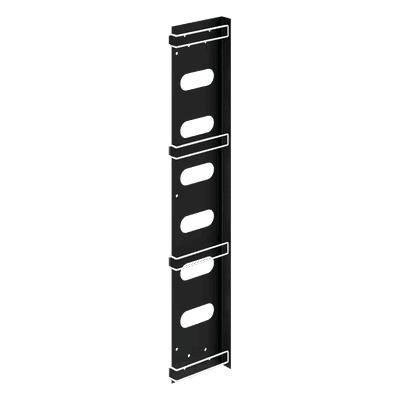 Organizador de Cables Vertical / Acero / Negro / Gabinetes Sísmicos / Kit 3 Piezas / Velcro 8 pulg (203 mm) PVCM2 HOFFMAN