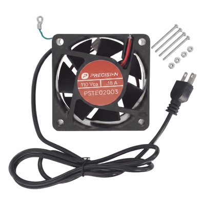 Ventilador Axial / 110 Vca / 120 x 120 x 38 mm / Cable NEMA 5-15P 1.6 m / Sellado / Incluye Tornillería PST-E02-003 PRECISION